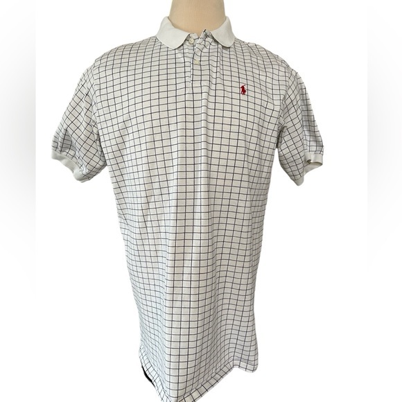 Polo Ralph Lauren Other - POLO by RALPH LAUREN Vintage Classic Checked Shirt Cotton‎ Pony White Black XXL